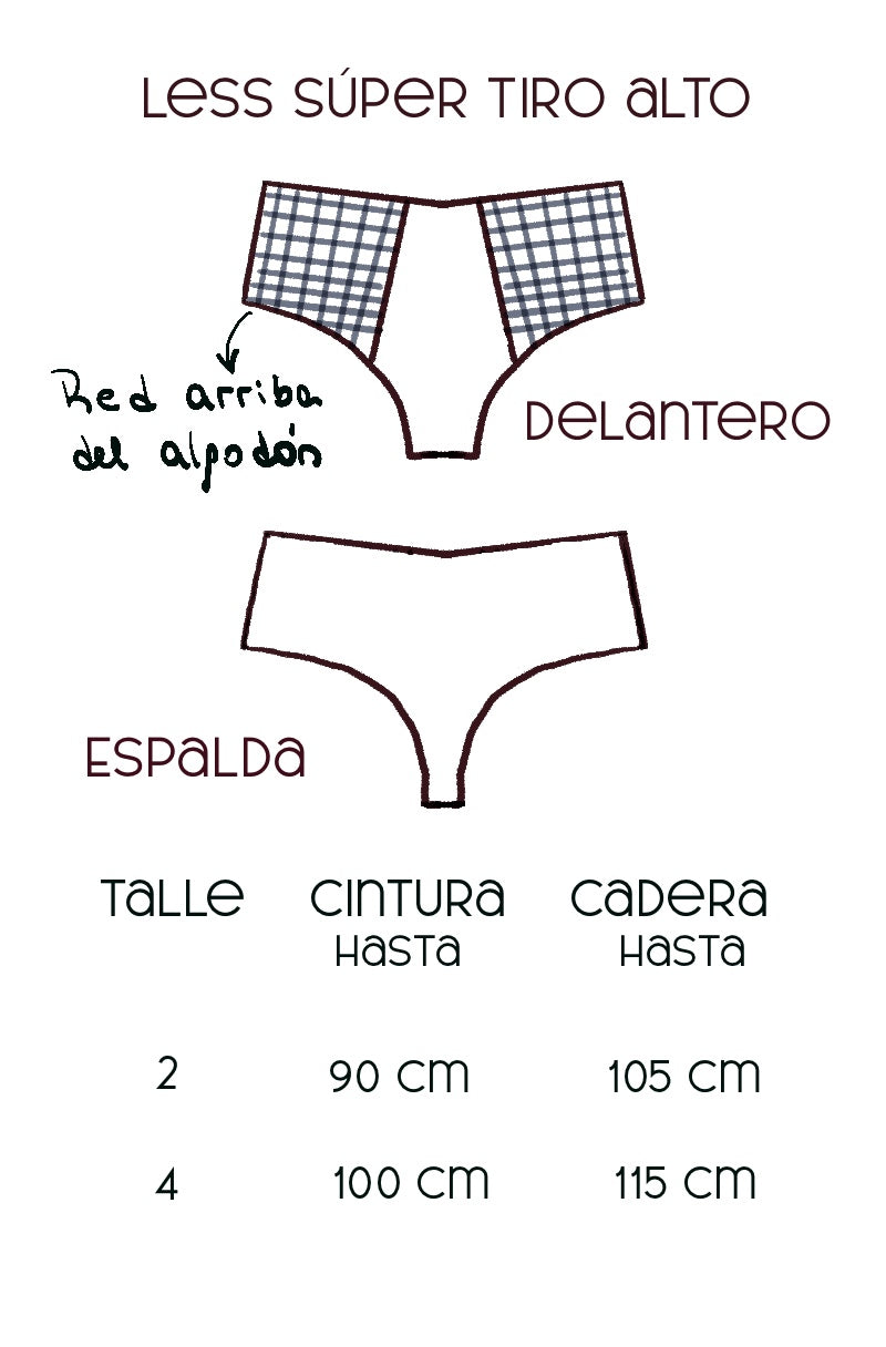 Less Tiro Alto | Algodón con Lycra Blanco