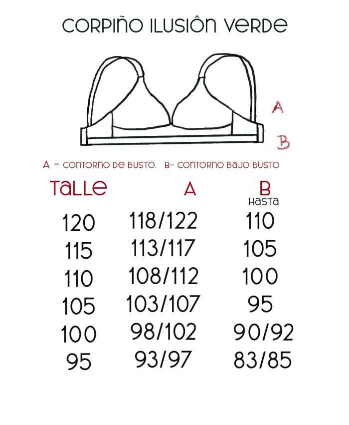 Corpiño algodón doble sin avíos metálicos talle grande