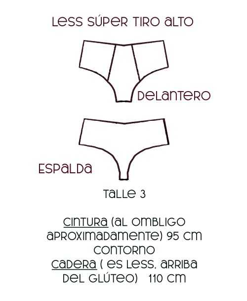 Less Algodón Tiro Alto Ilusión