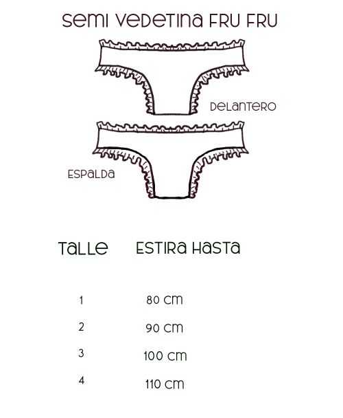 Bombachas Fru Fru Vedetina