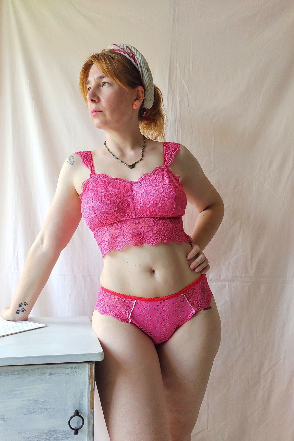 Bombacha culotte less broderie en modelo – Qué Tupé