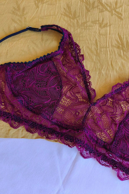 Corpiño Encanto bordó sin aro puntilla elastizada – Qué Tupé