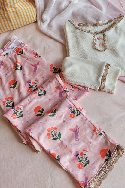 Pijama de invierno Edén pantalón y remera vista completa – Qué Tupé