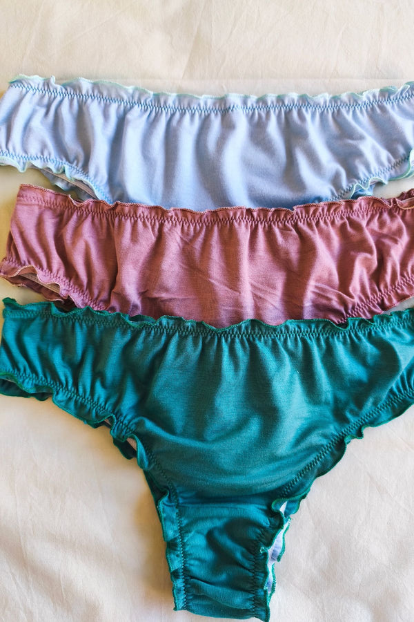 Pack Fru Fru x3 Pradera modal celeste verde inglés granate – Qué Tupé