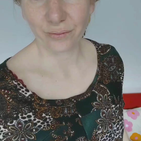 Video de detalle estampa buzo lanilla búlgaros y pantalón largo morley