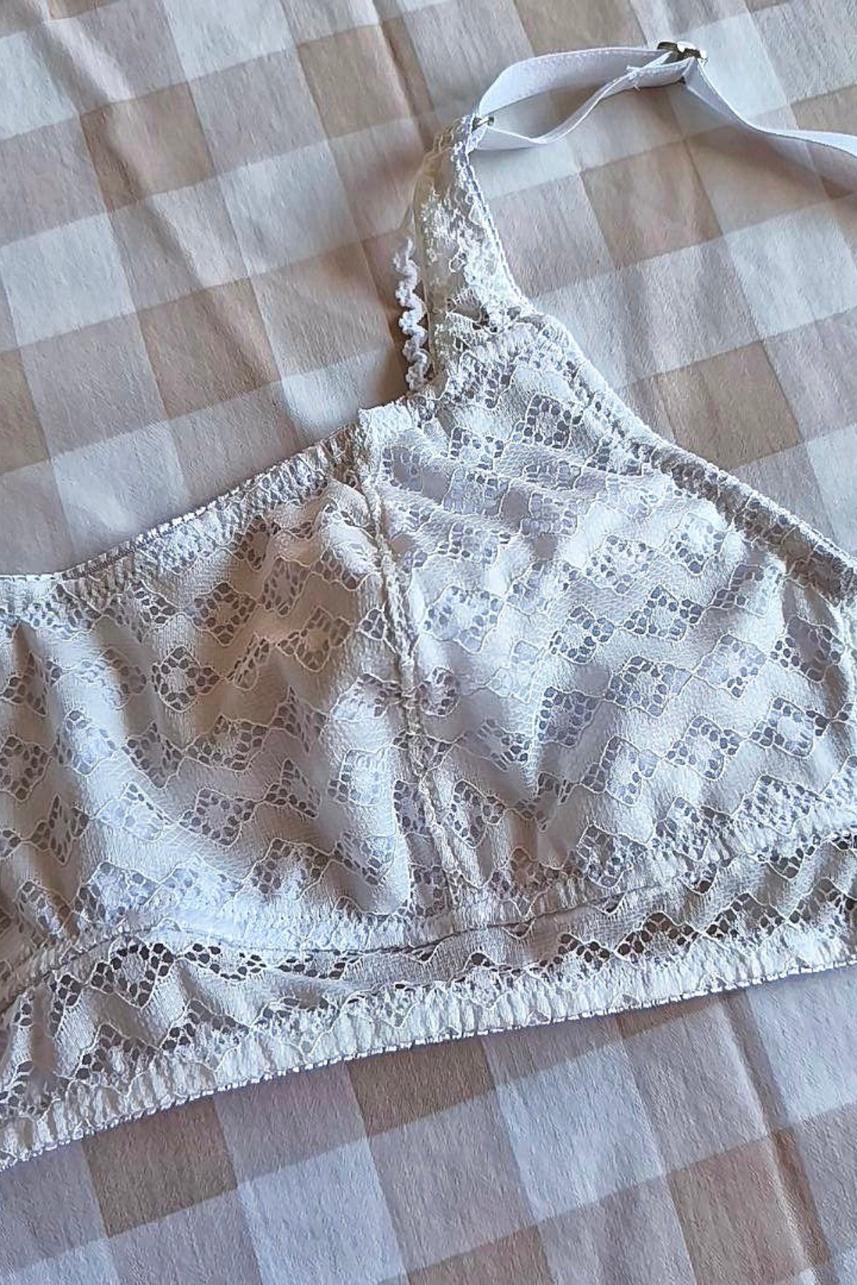 Corpiño Encaje Blanco Tita